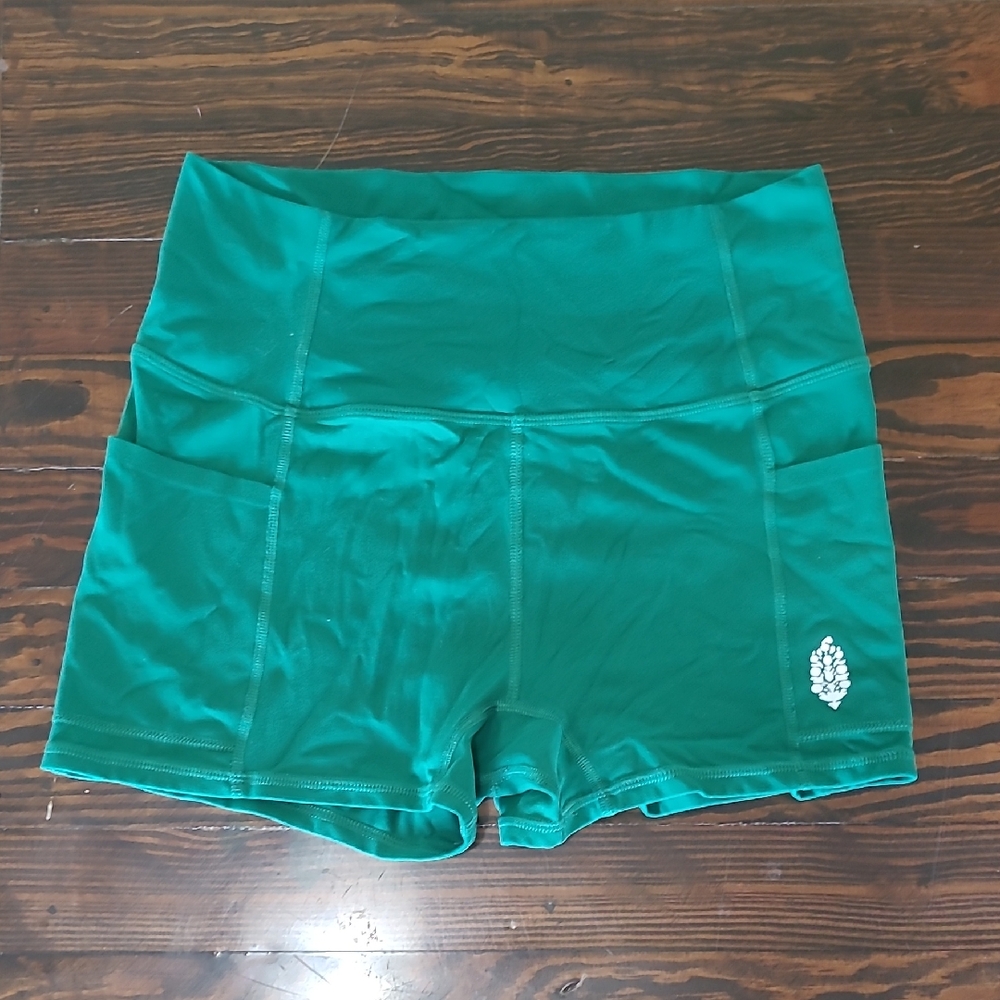 Free People Green Athletic Shorts